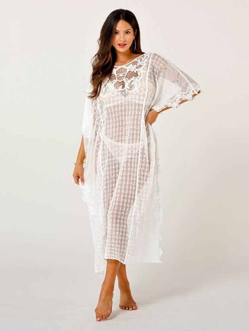 Cupshe Sheer White Cover-Up